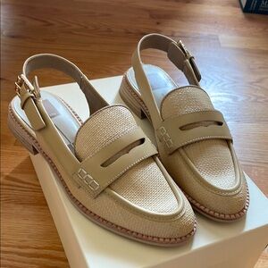 Dolce Vita Cream Slingback Loafers